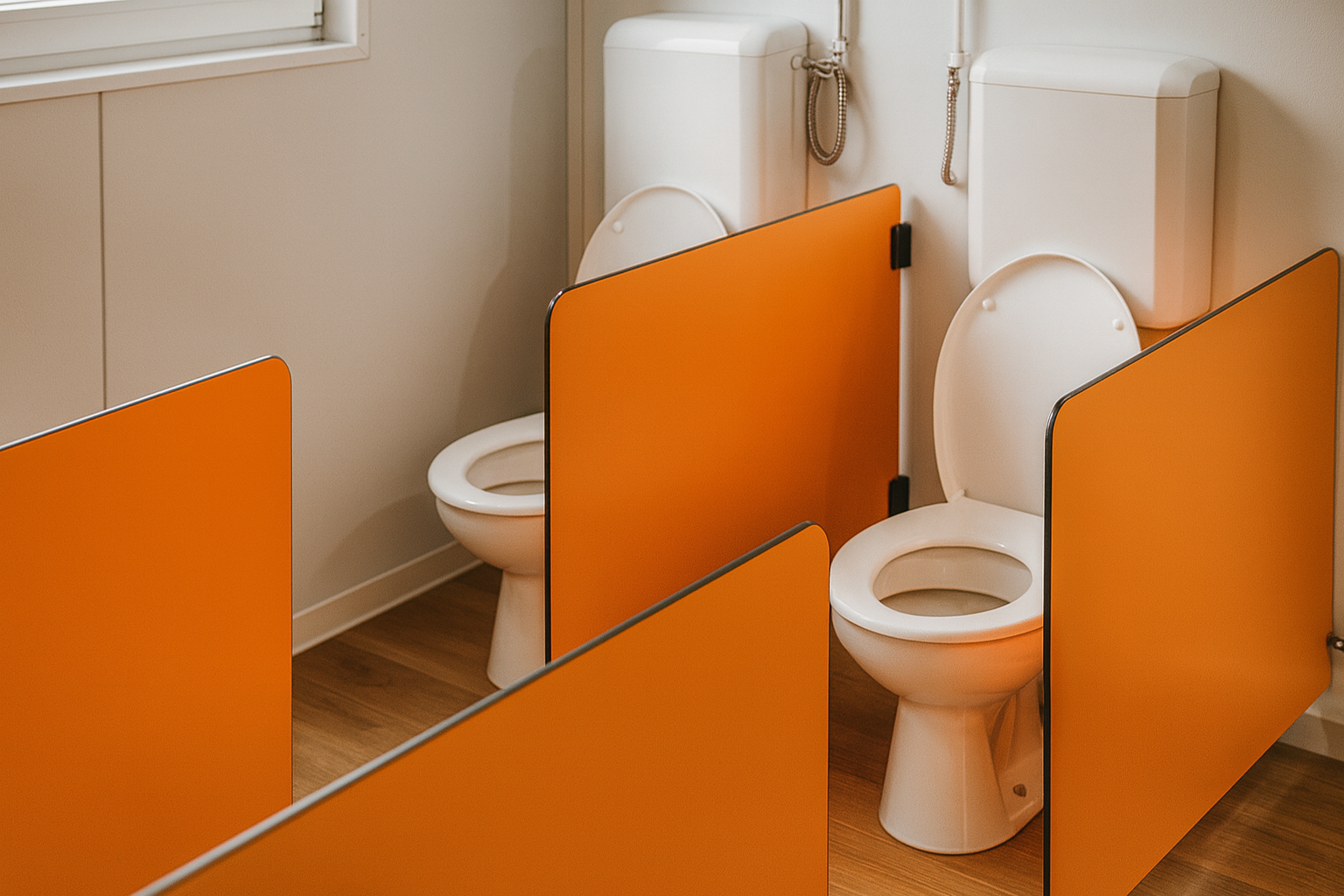 Cabines de Toilettes adaptées aux enfants en crèche, fabriquées par BCM