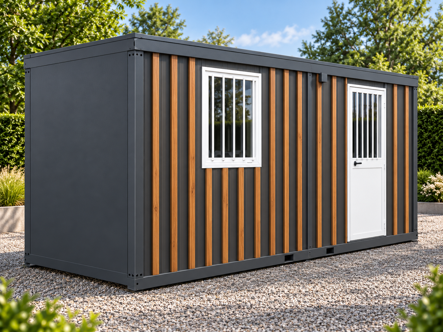 Exemple module BCM avec bardage bois