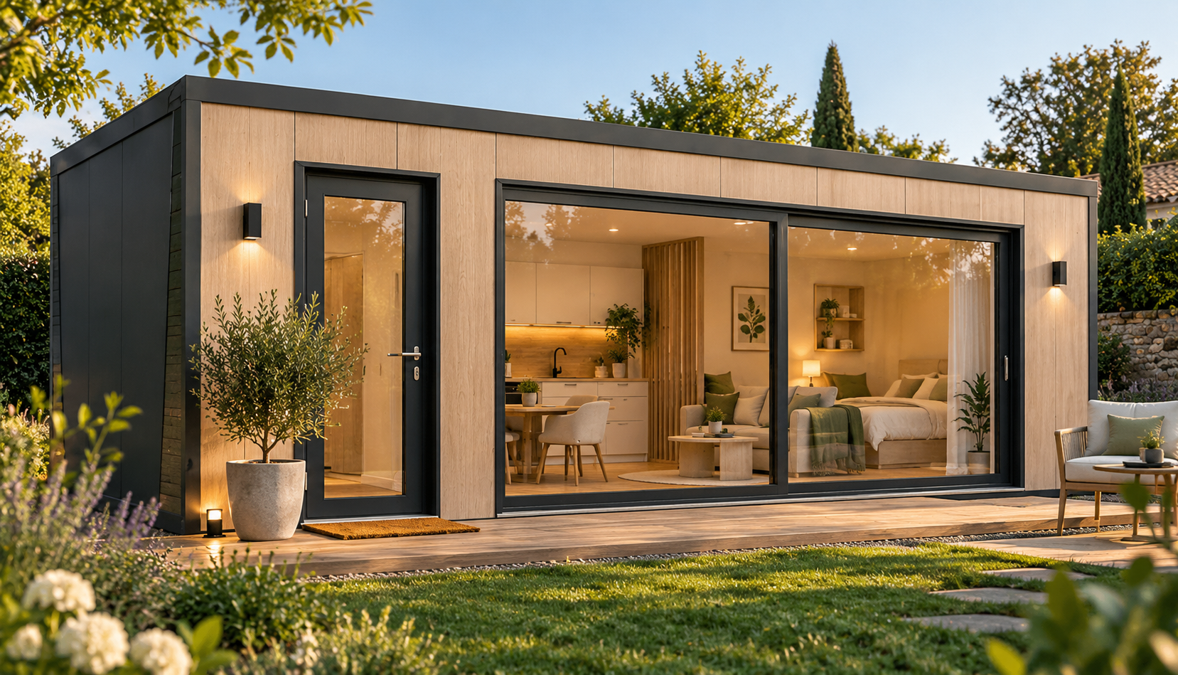 Studio de jardin WIZ RE2020 en location pour accueillir temporairement un proche